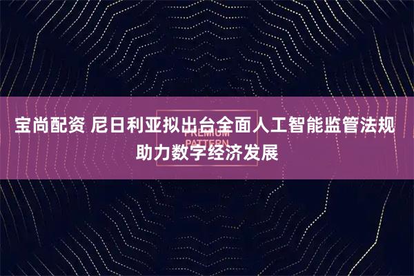 宝尚配资 尼日利亚拟出台全面人工智能监管法规 助力数字经济发展